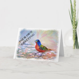 VÅR ROBIN ANPASSADE GREETY CARD KORT