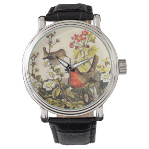 Vår Robin Birds Red Birding Armbandsur