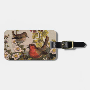 Vår Robin Birds Red Birding Bagagebricka