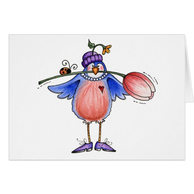 Vår Robin - kort (Framsidan Horizontal)