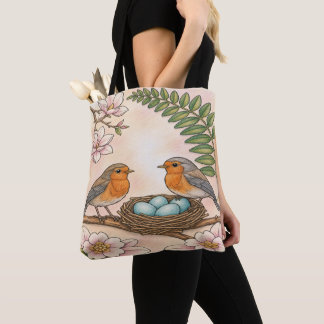 Vår Robins Bo & Magnolia Botanisk Design Tygkasse