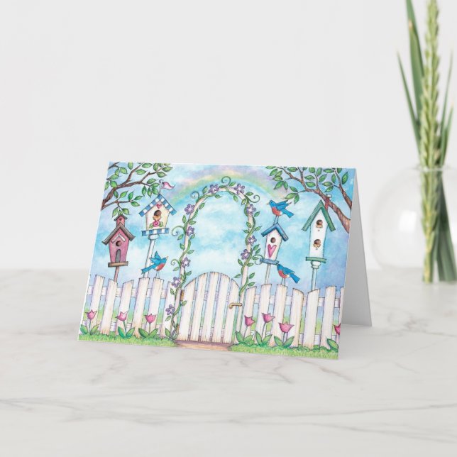 Vår Robins - hälsningskort Kort (Framsida)