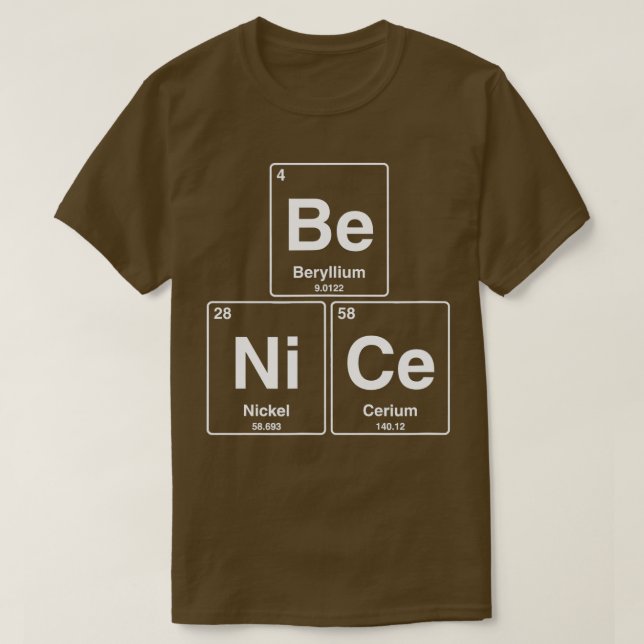 var rolig, periodisk bord-kemi t shirt (Design framsida)