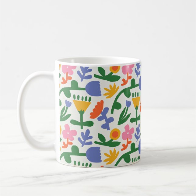 Vår Roligt Blommigt Mugg (Vänster)