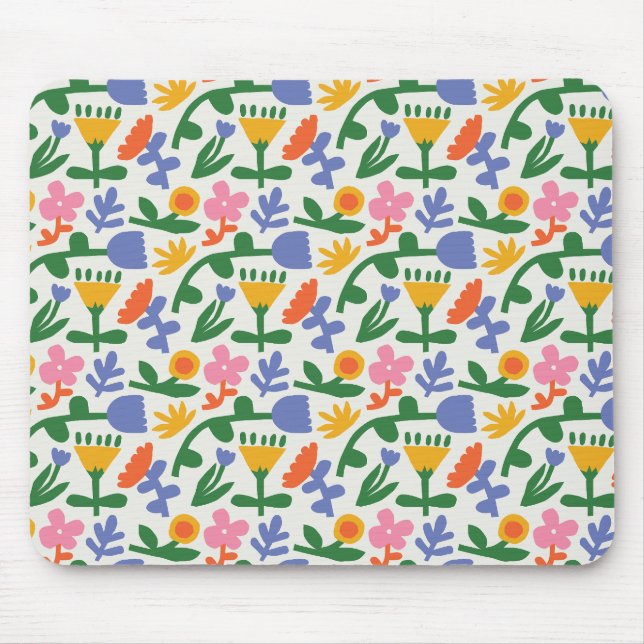 Vår Roligt Blommigt Musmatta (Framsidan)