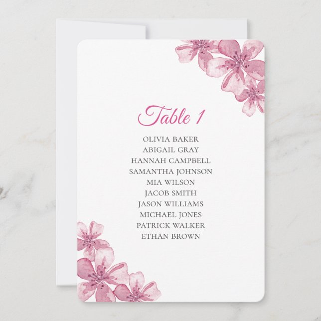 Vår rosa blommar av körsbär. Blommigtens sittkarto Inbjudningar (Framsida)