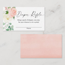 Vår rosa blommigt grönt för babyduschdiskar för ba tilläggskort