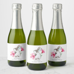 Vår Rosa Blommigt och BubLY Champagne-etikett
