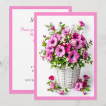 Vår Rosa Petunior Anpassa Fest