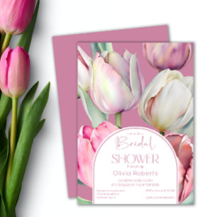 Vår rosa, vita tulpaner, Möhippa Inbjudningar