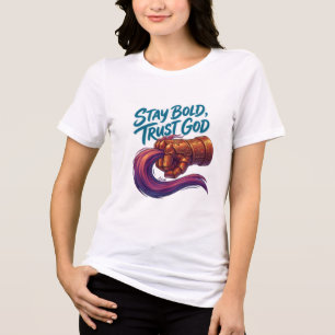Var Röstad Lita På Gud Cyber Gauntlet Grafisk Kvin T Shirt