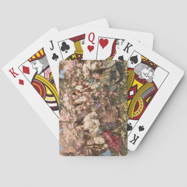 Vår Roundelay (av Edward Atkinson Hornel) Casinokort (Baksidan)