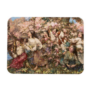 Vår Roundelay (av Edward Atkinson Hornel) Magnet