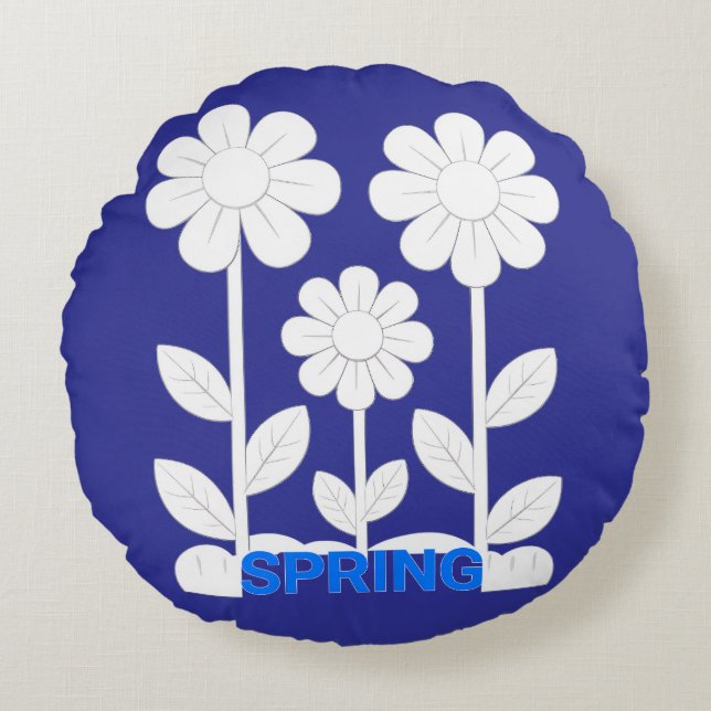 Vår  rund kudde (Framsidan)