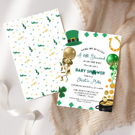 Var så lucky St patrick's day Baby Shower Inbjudningar