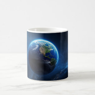 Vår safir hemma i rymden kaffemugg