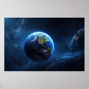 Vår safir hemma i rymden poster