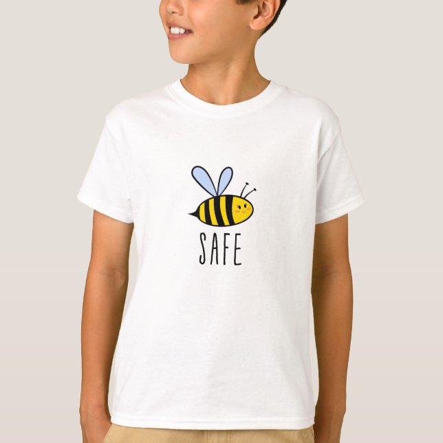 Var säkrare, söta bin t shirt (Framsida)