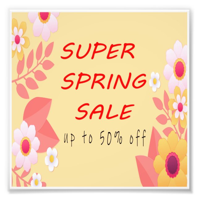 VÅR SALE 50 % AV OFF FOTOTRYCK (Framsidan)