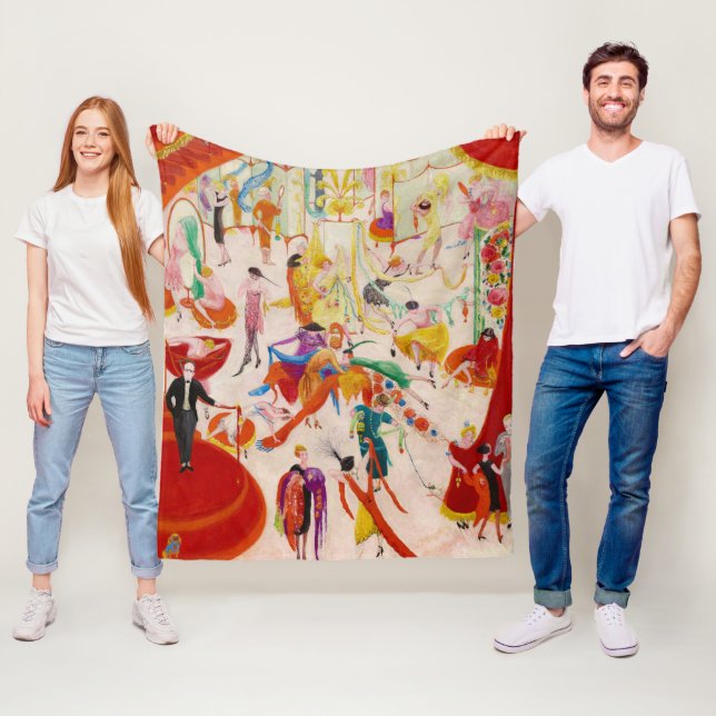 Vår Sale in Bendel's by Florine Stettheimer Fleecefilt (På plats)