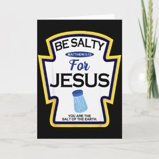 Var Salt För Jesus Krydda Kryddning Kristna Hallow Kort