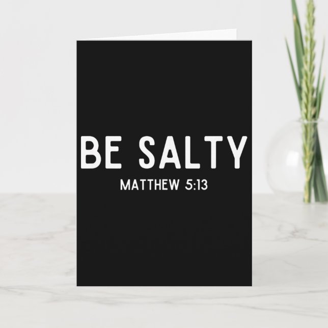 Var Salt Matthew 513 Salt Jordens Bibelvers Kort (Framsida)