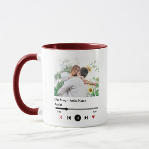 Vår Sång Anpassningsbar 2 Foton Mugg - Romantic Mu
