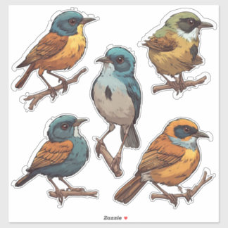 Vår Sångfågel Klistermärke Samling 🐦 Klistermärken