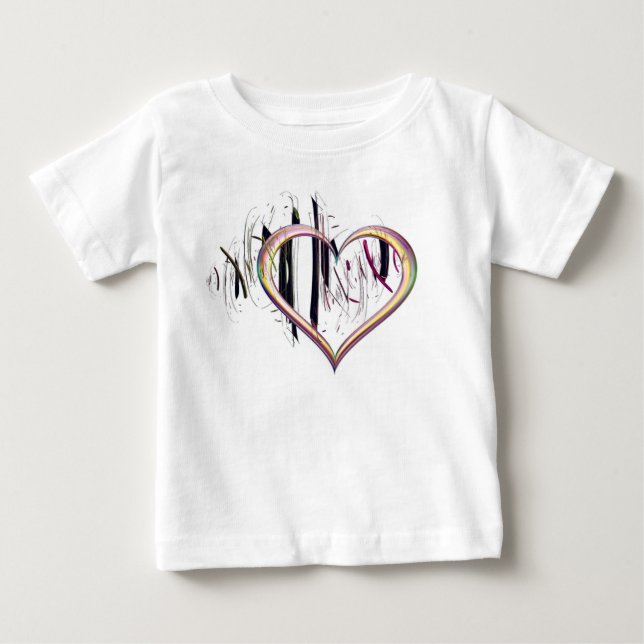 Var sann Baby T-Shirt i hjärtat (Framsida)