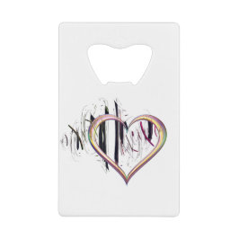 Var sann mot hjärtat kreditkort flasköppnare