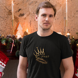 VÅR SAVIOR KUNG Christian Manar Svartjul T Shirt