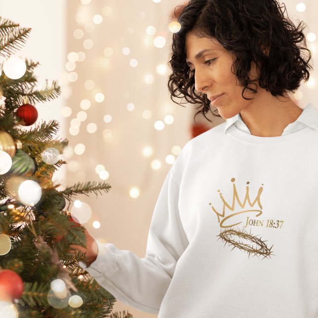 VÅR SAVIOR KUNG Christian Women's White Jul T Shirt (Skapare uppladdad)