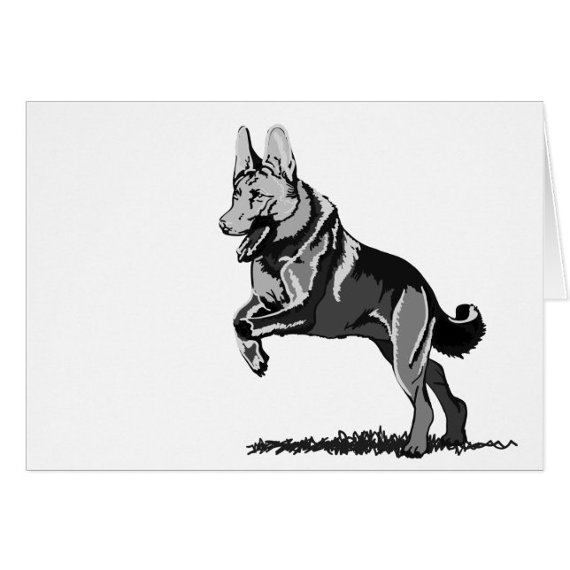 Vår Schäferhund Hälsningskort (Framsidan Horizontal)