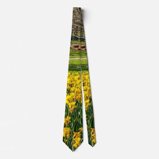 Vår Season Blomsterträdgård Neck Tie Slips (Framsida)