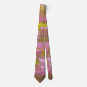Vår Season Pinks Abstrakt Neck Tie Slips