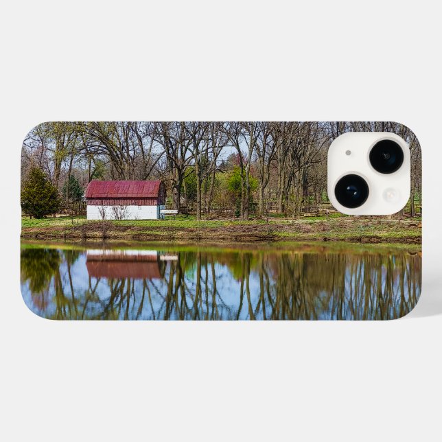 Vår Season Reflements Painterly iphone case (Baksida (horisontell))