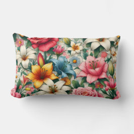 Vår serenity Flower Pillow Lumbarkudde