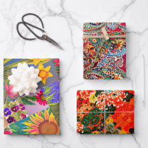 Vår Set Blommigt, Paisley, Mah Jongg Egrets