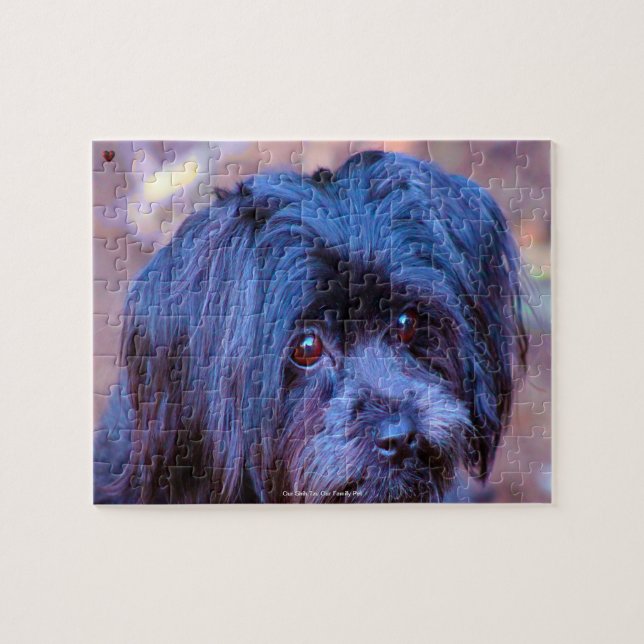 Vår Shih Tzu-familjepet Pussel (Horisontell)