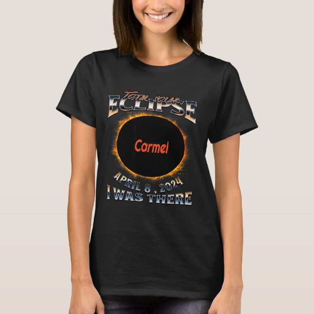 Var Shirt Solförmörkelse Carmel Indiana Där T (Framsida)
