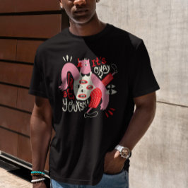 Var själv Abstrakt skapelse T Shirt