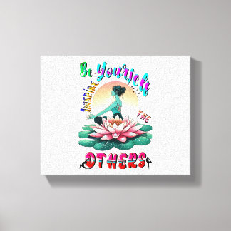 Var själv inspirerande de andra canvastryck