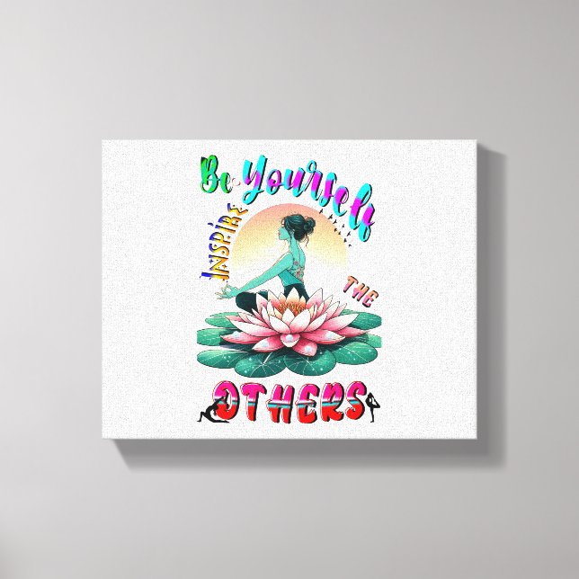 Var själv inspirerande de andra canvastryck (Framsida)