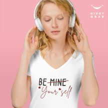 Var själv inspirerande och rosa Valentine White