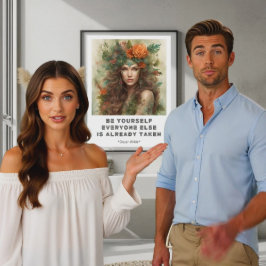Var själv Motiverande Poster offert