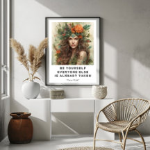 Var själv Motiverande Poster offert
