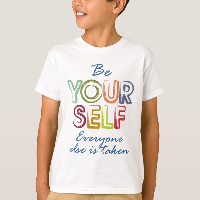 Var själv t shirt (Framsida)
