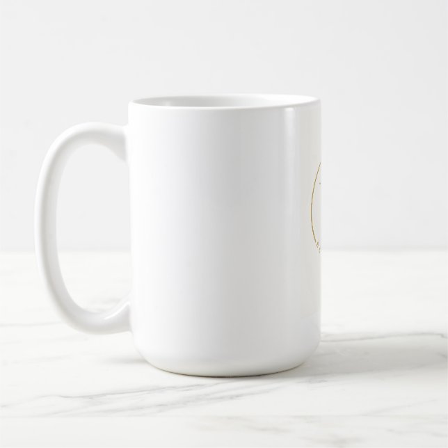 Var Själv VS Monogram Logotyp Kaffemugg (Vänster)