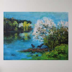 Vår sjö poster