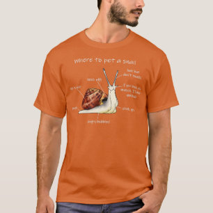 Var ska du hämta en snigel mörk-version? t shirt